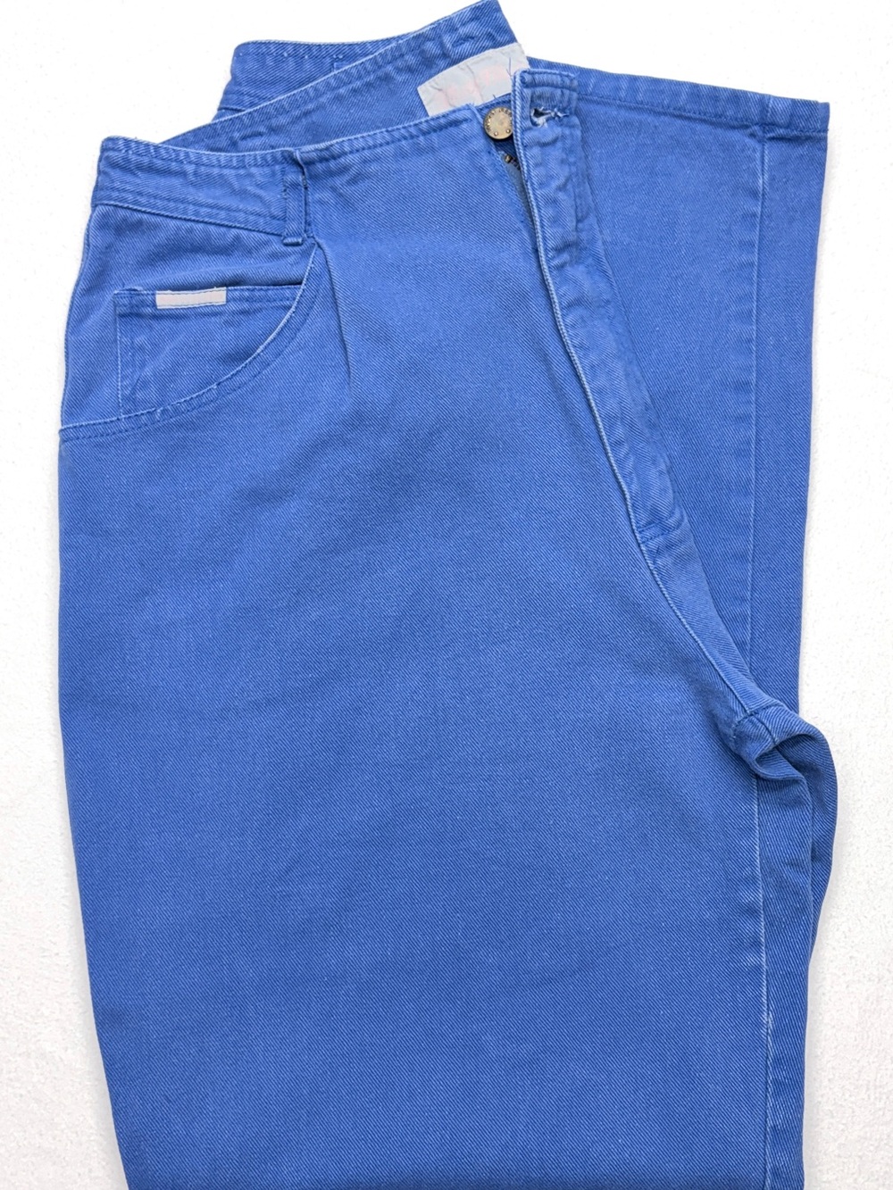 Vintage 80s Misty Blues High Rise Jeans Womens 12 14 Blue Mom Jeans Hong Kong